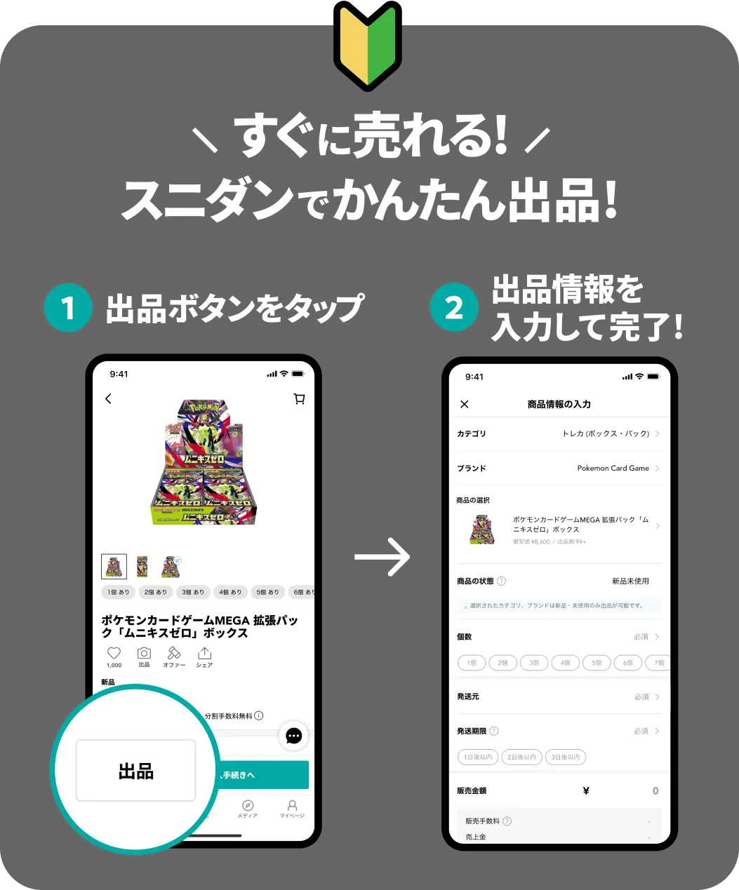 スニダンでかんたん出品