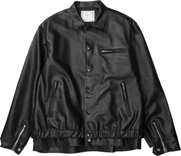 Leather Blouson "Black"