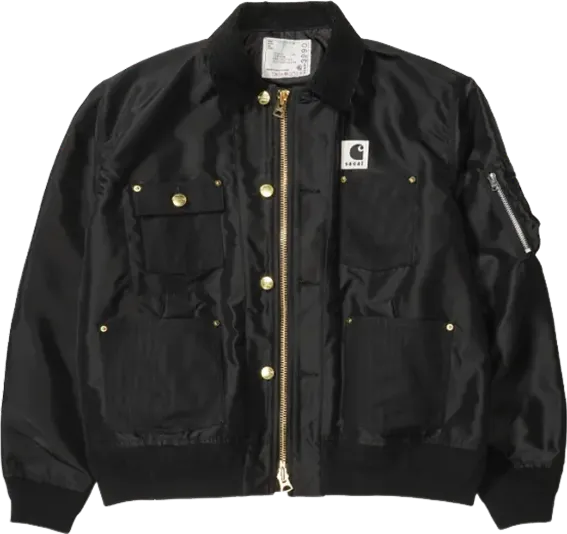 Nylon Twill x Duck Blouson "Black"