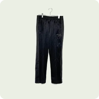 Needles 24SS SP Track Pant-Poly Smooth Black