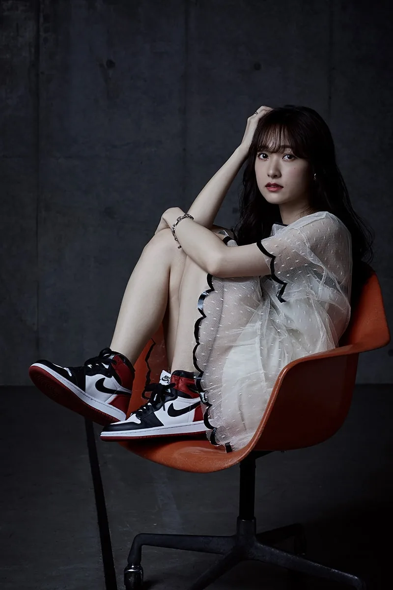 あわつまい × NIKE AIR JORDAN 1 “BLACK TOE SATIN” 1枚目